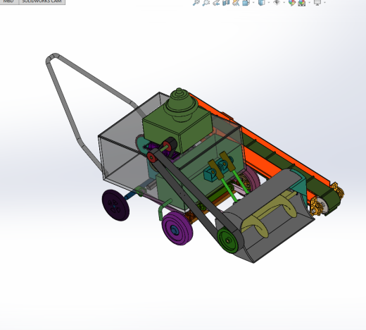 小型路面扫雪机的设计（小型除雪机含三维SW+CAD图纸+说明书）缩略图